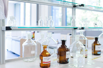 Bottles and Lab Equipment