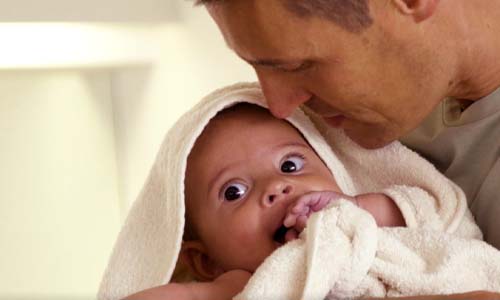 Baby Bath After Bathing