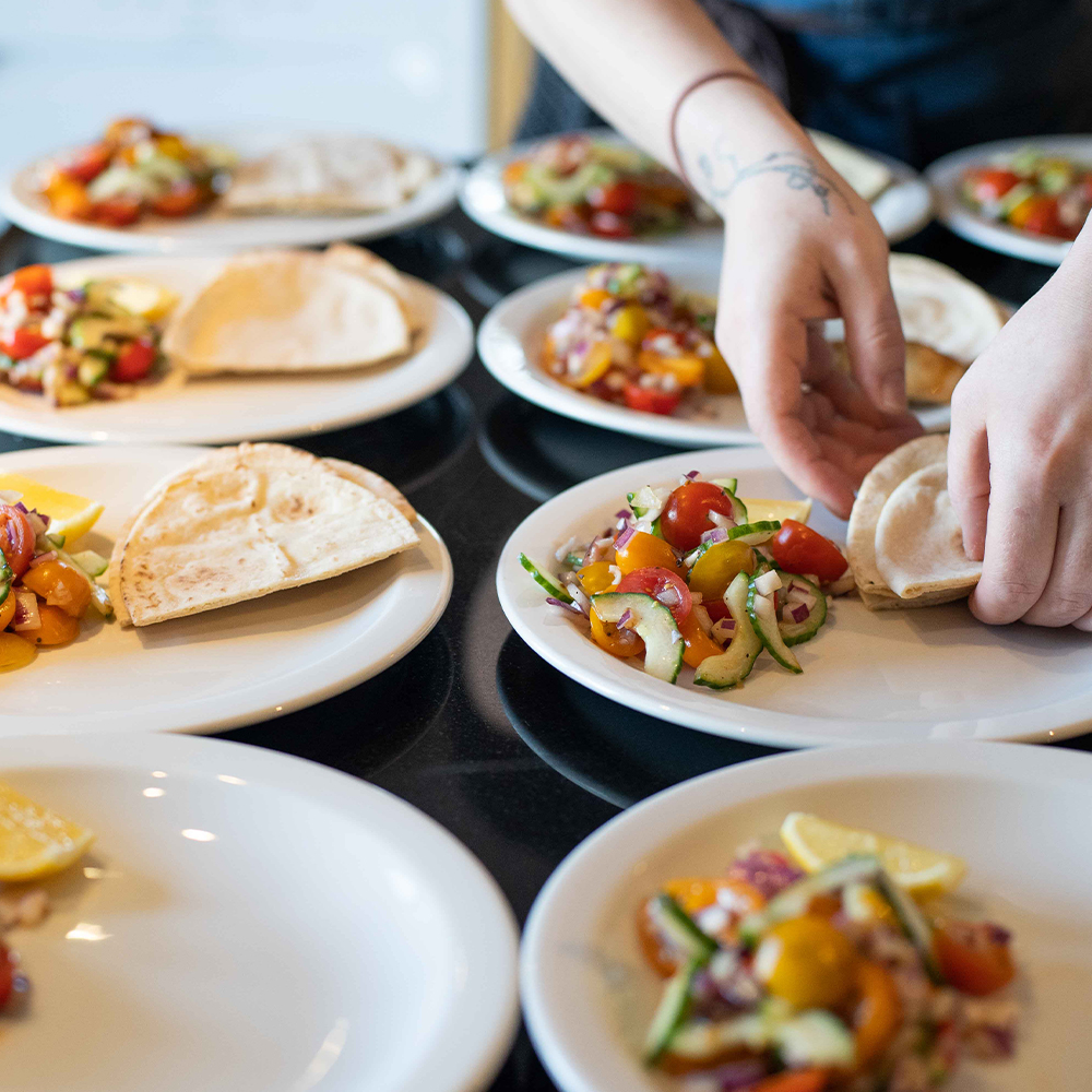 Chef preparing food