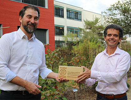 B Corp certification presented