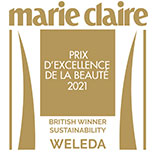 Marie Claire Prix d’Excellence Beauty Awards 2021 SUSTAINABIILITY WINNER Marie Claire Prix d’Excellence Beauty Awards 2021 SUSTAINABIILITY WINNER