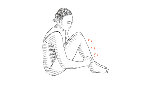 calf massage illustration step 4
