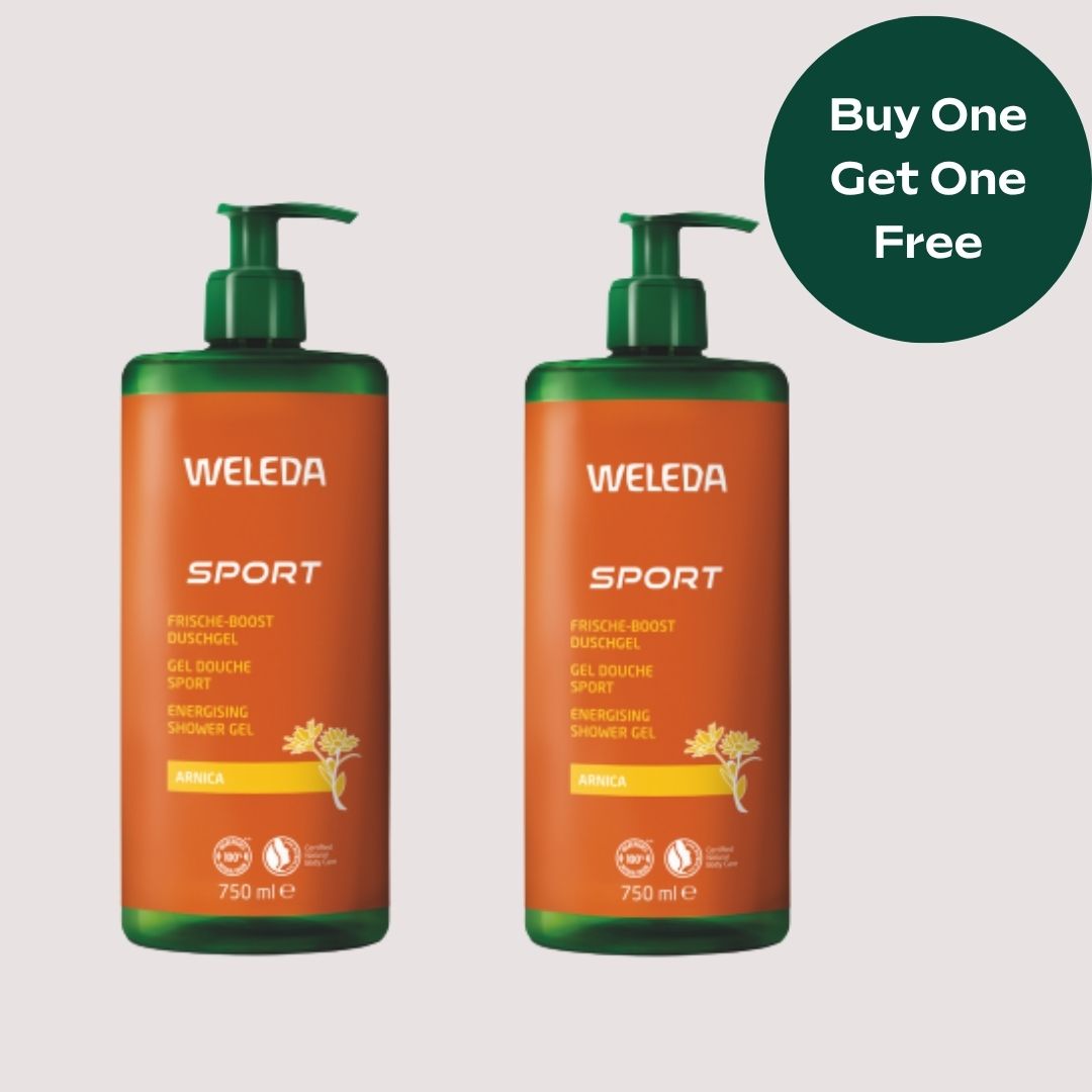 Buy one get one free on Arnica Sport Shower Gel 750ml