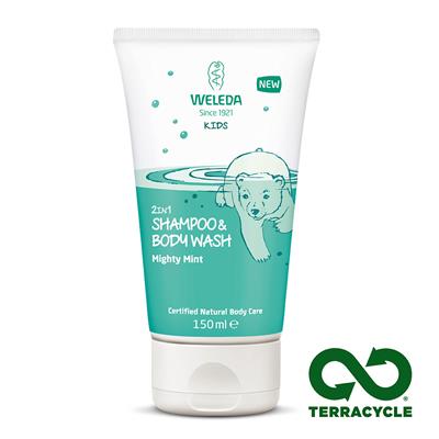 Kids 2in1 Shampoo And Body Wash Mighty Mint 150ml Weleda Uk